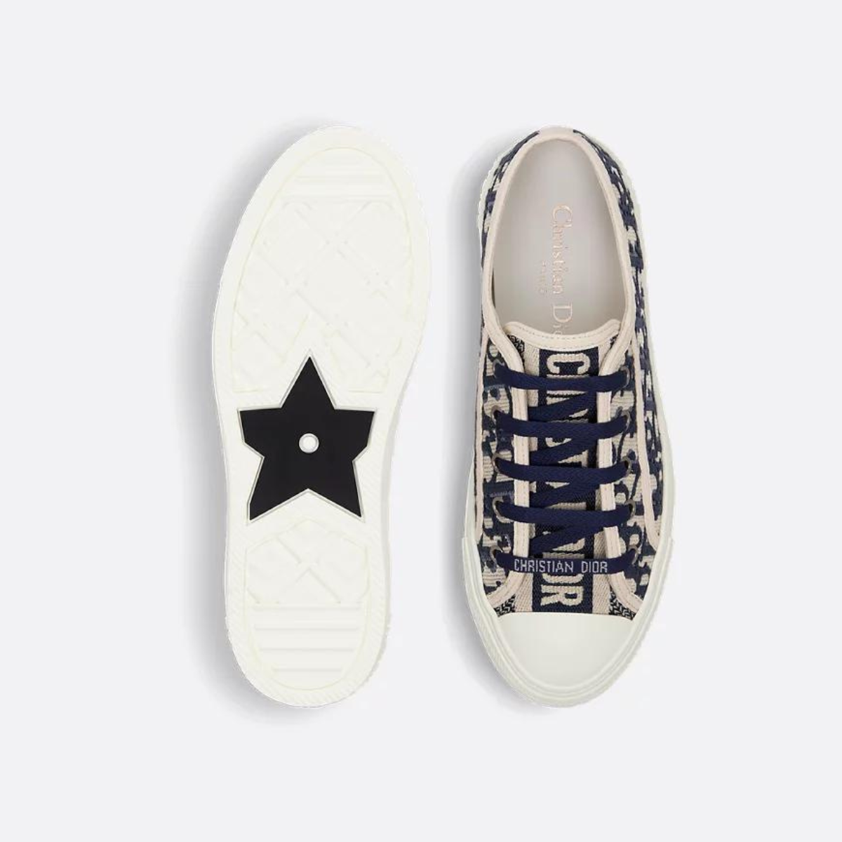 Walk'n'Elevated Cotton Sneaker – its relaxed design features signatures on the tongue, rubber sole and laces for – LUX VERSE Luxury Designer Fashion Outlet