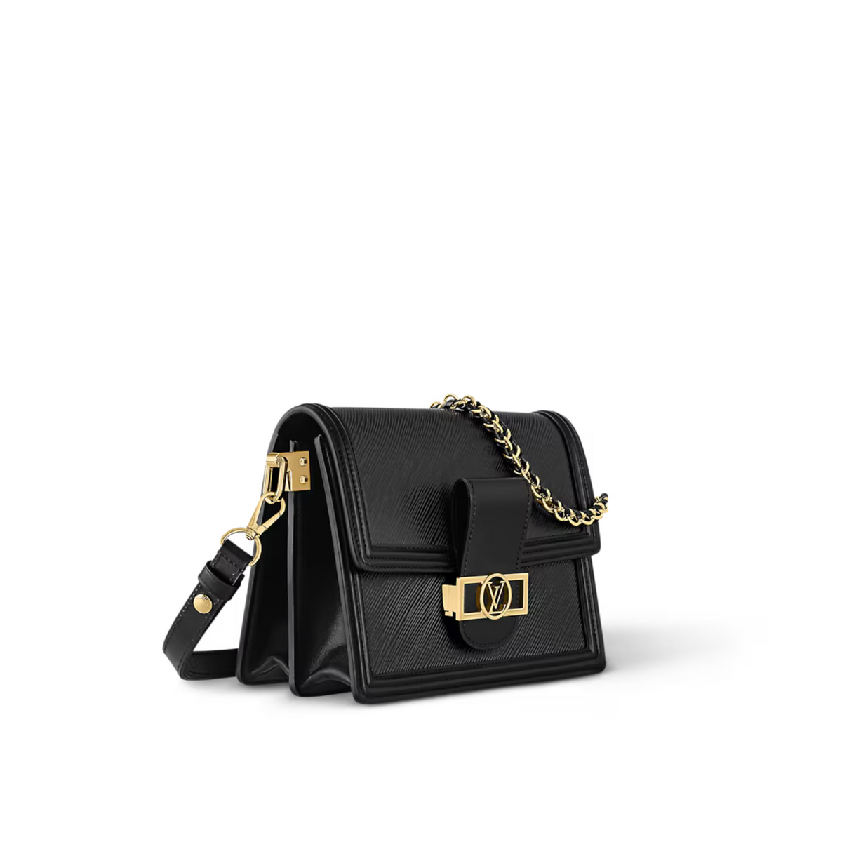 Dauphine MM – in classic black or a lustrous shade of blue, it adds a stylish accent to any outfit – LUX VERSE Luxury Designer Fashion Outlet