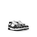 Trainer Denim Maxi Sneaker – this edition of the Trainer Maxi sneaker combines Monogram denim with grained calf – LUX VERSE Luxury Designer Fashion Outlet