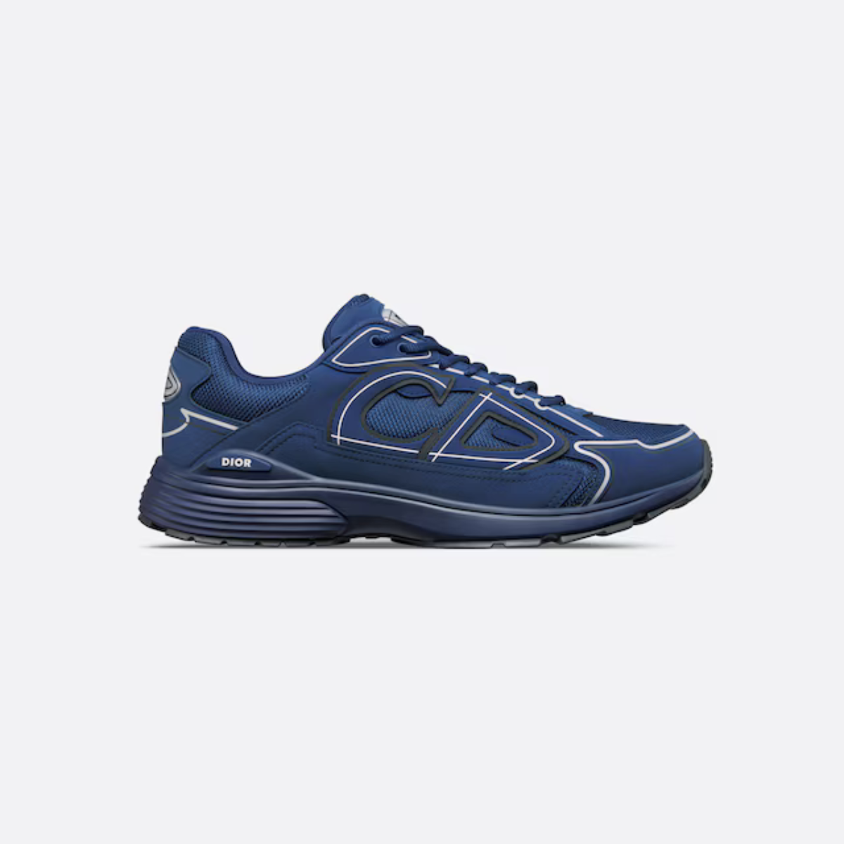 B30 Sneaker Modern Sporty – crafted in technical fabric, it is enhanced by a gray reflective CD30 signature – LUX VERSE Luxury Designer Fashion Outlet