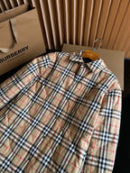 Kariertes Overshirt Beige - Herren