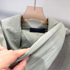 Pflanzenasche Schwarzer Kapuzenpullover – Herren