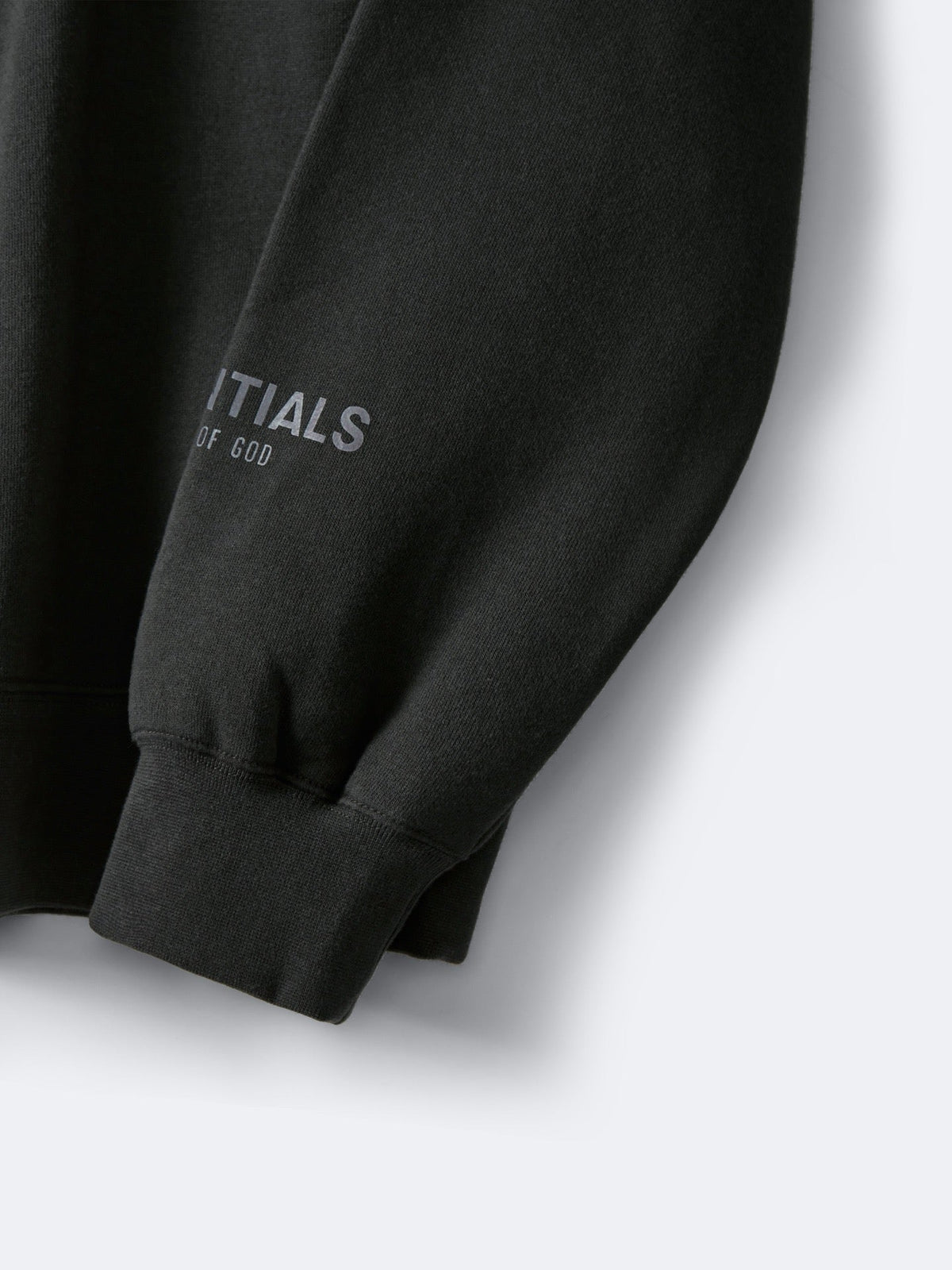 Essentials Black Tonal Logo Sweatshirt - Men's