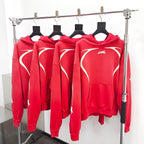 Roter Kapuzenpullover - Herren