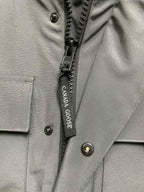 Schwarzer Nylon-Daunenparka – Herren