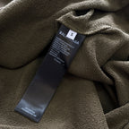 Olivfarbener Pullover mit Brustlogo aus Baumwolle – Herren
