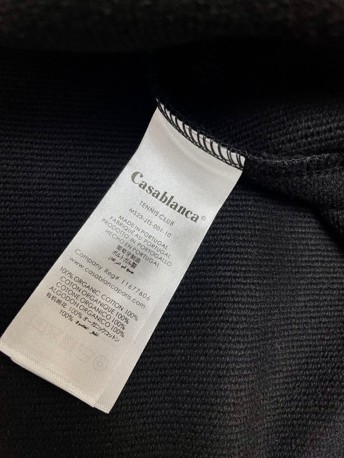 Navy Cotton Tennis Graphic Crewneck - Men's