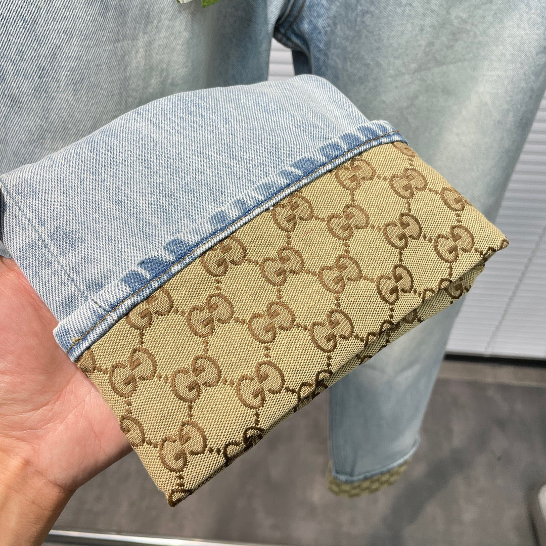 Blue Denim Faded Straight – Damen
