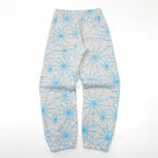 White Cotton Web Print Joggers – Herren