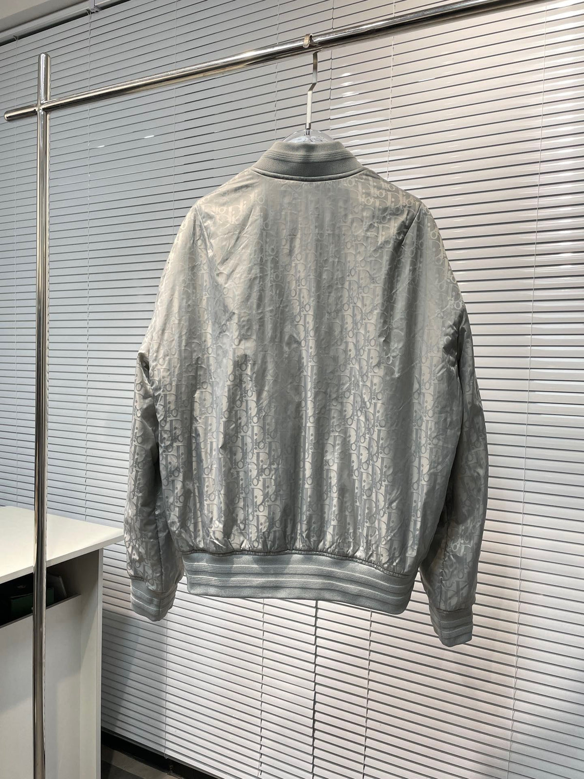 Schwarzer Stepp-Bomber aus Nylon – Herren