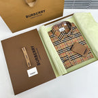 Beige Baumwoll-Langarmshirt mit Vintage Check – Herren