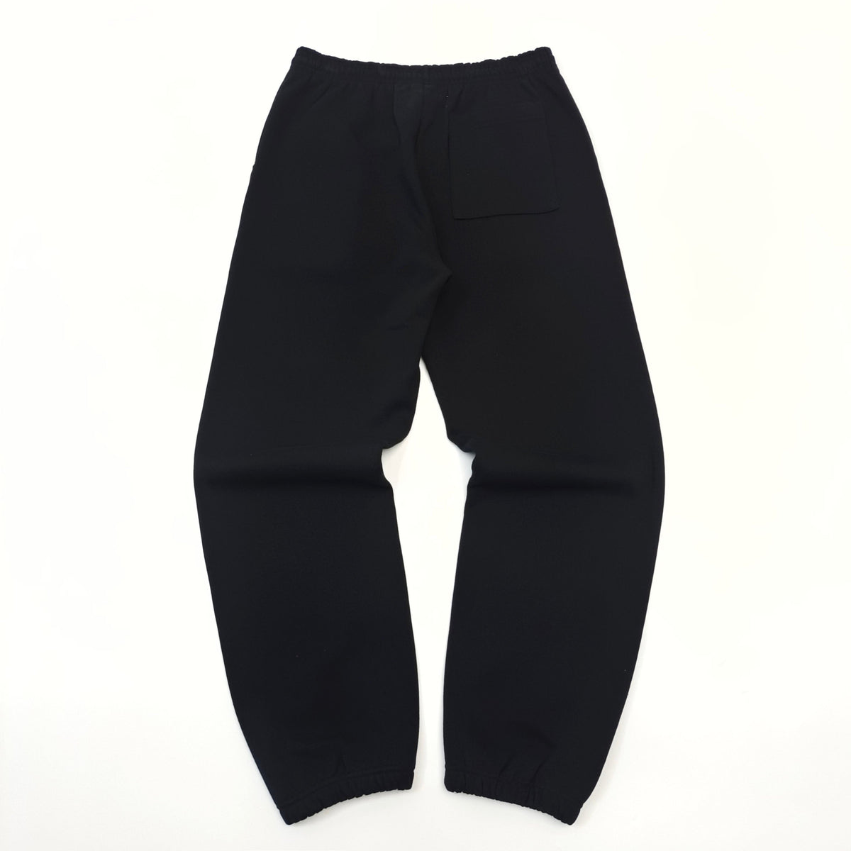 Black Cotton Print Joggers - Men's