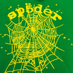 Green Cotton Web Print Pullover – Herren
