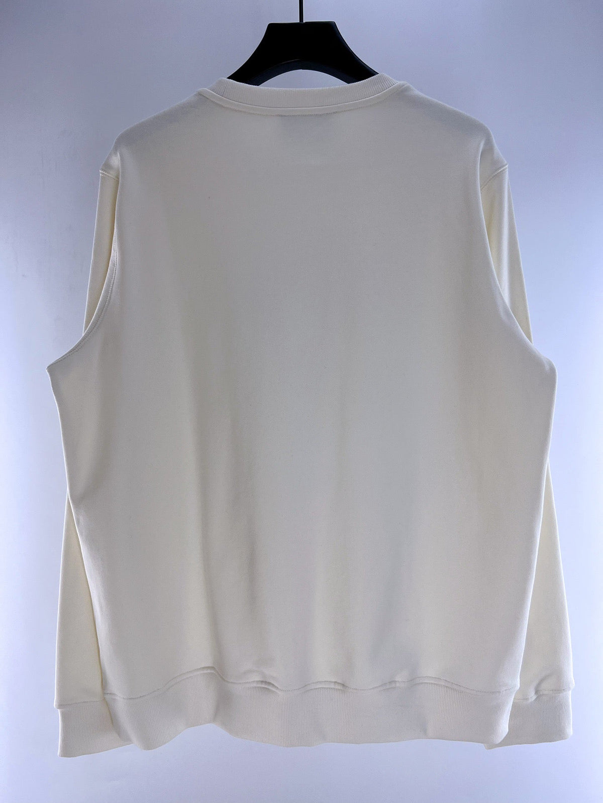 Marineblaues Tennis-Sweatshirt aus Baumwolle mit Grafik – Herren