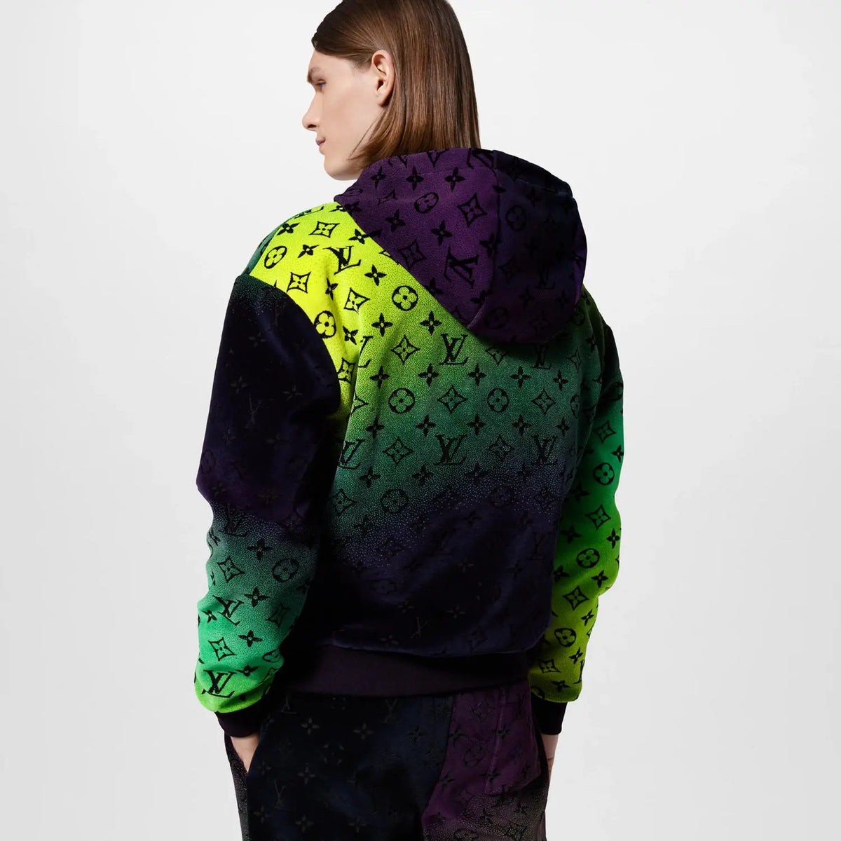 Monogram Zipped Velvet Hoodie – this sophisticated zip-through hoodie in luxurious velvet takes inspiration from the – LUX VERSE Luxury Designer Fashion Outlet