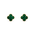 Clover Mini 9.5mm Malachite  Earrings – LUX VERSE Luxury Designer Fashion Outlet