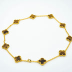 Clover Vintage Tiger Eye Necklace 10 Motifs – LUX VERSE Luxury Designer Fashion Outlet