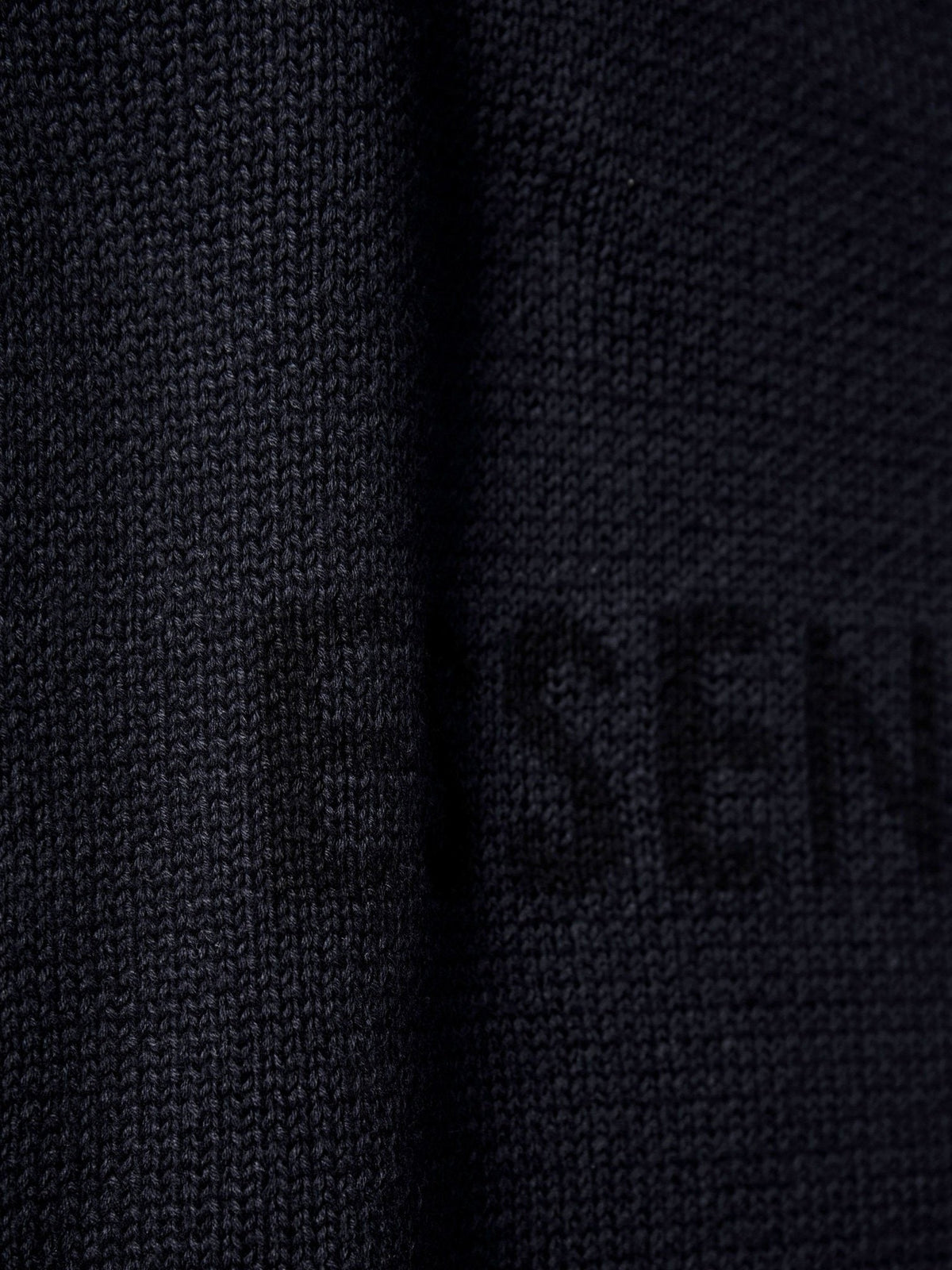 Cremefarbener Wollpullover mit Textlogo, Rundhalsausschnitt – Herren