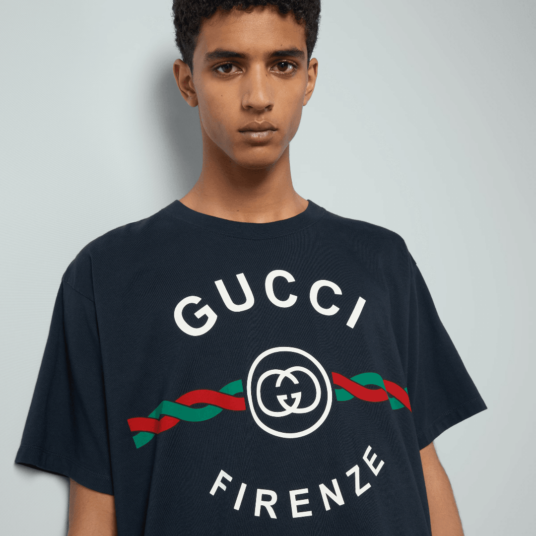 COTTON JERSEY FIRENZE 1921 Print – here, the placement as front and center leaves its own mark on the present phase – LUX VERSE Luxury Designer Fashion Outlet