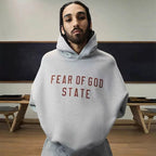 Pinker Baumwoll-Pullover mit Brustaufdruck – Herren