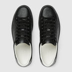 Crocodile Causal Sneakers – black GG embossed leather Men's logo at the back Rubber sole Additional pair – LUX VERSE Luxury Designer Fashion Outlet