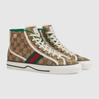 Women's Tennis 1977 high top sneaker – the style is finished with a dedicated label with the name of the line and a subtle – LUX VERSE Luxury Designer Fashion Outlet
