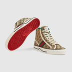 Women's Tennis 1977 high top sneaker – the style is finished with a dedicated label with the name of the line and a subtle – LUX VERSE Luxury Designer Fashion Outlet