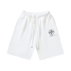 Black Cotton Circle Logo Drawstring - Men's