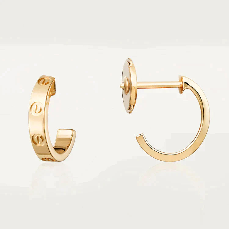 Love Earrings 2.65mm Rose Gold – LUX VERSE Luxury Designer Fashion Outlet