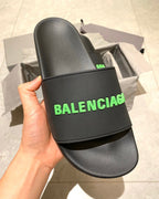 Khaki with Green Logo Slides