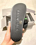 Khaki with Green Logo Slides