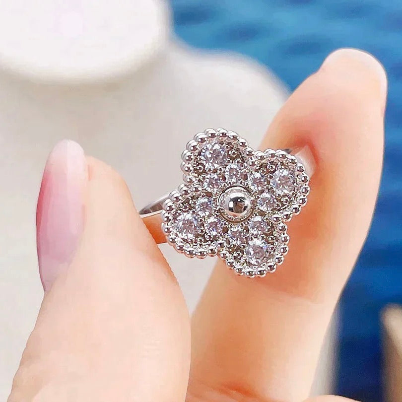 Clover Diamond Ring – LUX VERSE Luxury Designer Fashion Outlet