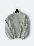Essentials Grau Kleines Logo Sweatshirt – Herren