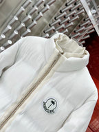 Weiße Steppjacke - Herren