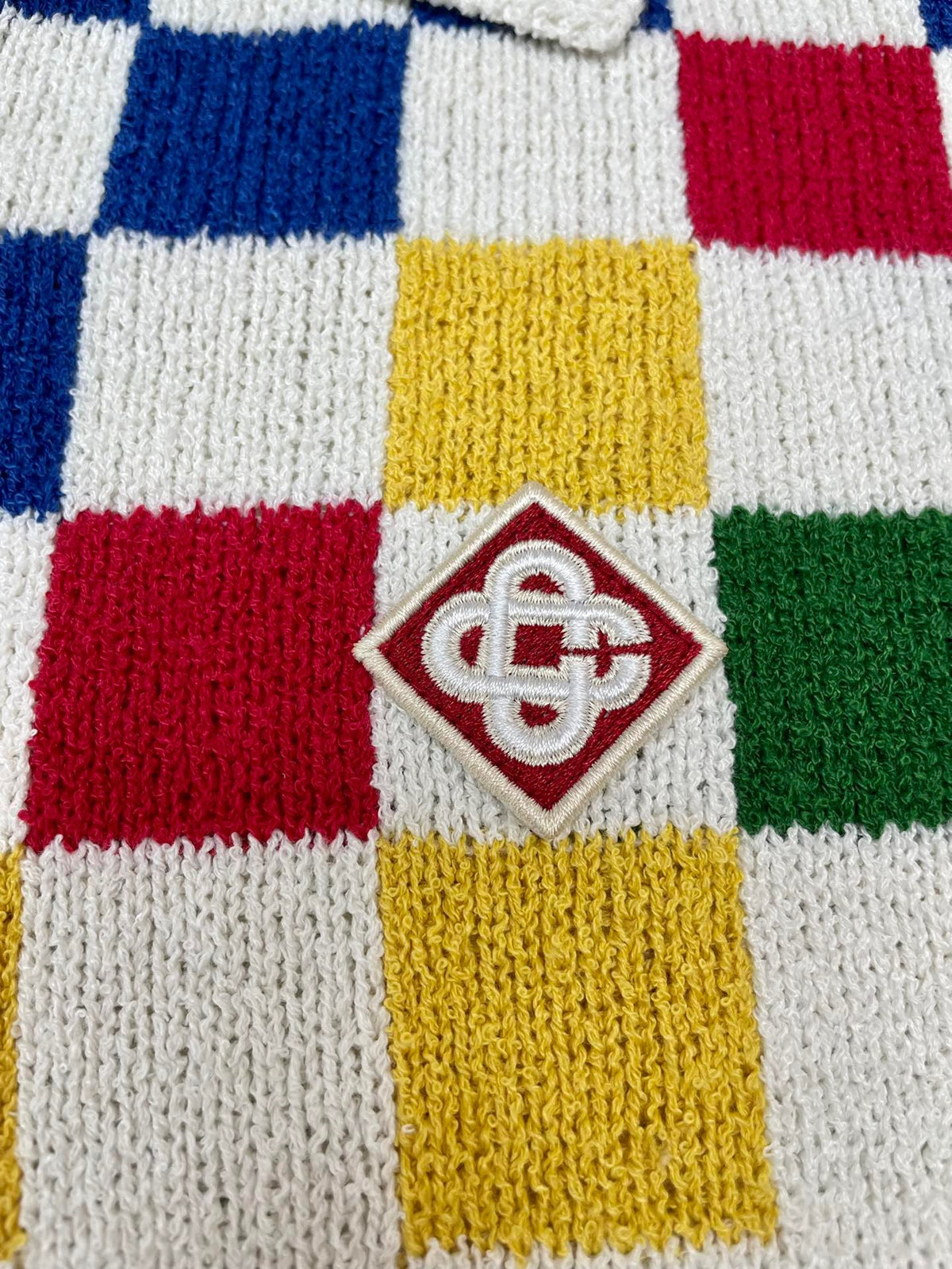Poloshirt mit Schachbrettmuster - Herren