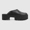 Platform sandal with perforated G