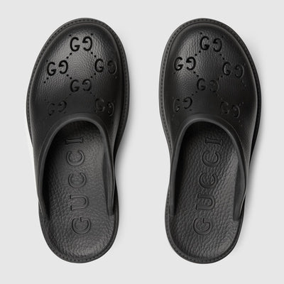 Platform sandal with perforated G