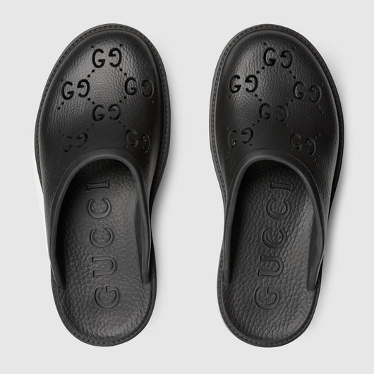 Platform sandal with perforated G