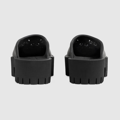 Platform sandal with perforated G
