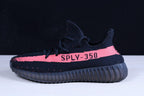 Yeezy Boost 350 V2 Black and Red Sneakers