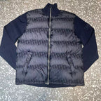 Marineblau Nylonstrickärmel Gesteppt - Herren