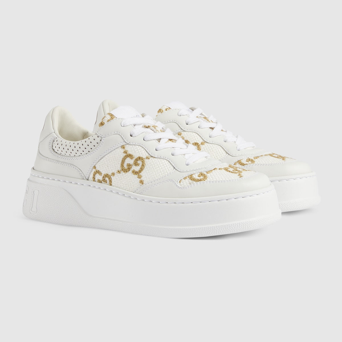 Women's GG rhombi sneaker – deepening the connection to the brands'heritage, a printed Interlocking G logo – LUX VERSE Luxury Designer Fashion Outlet