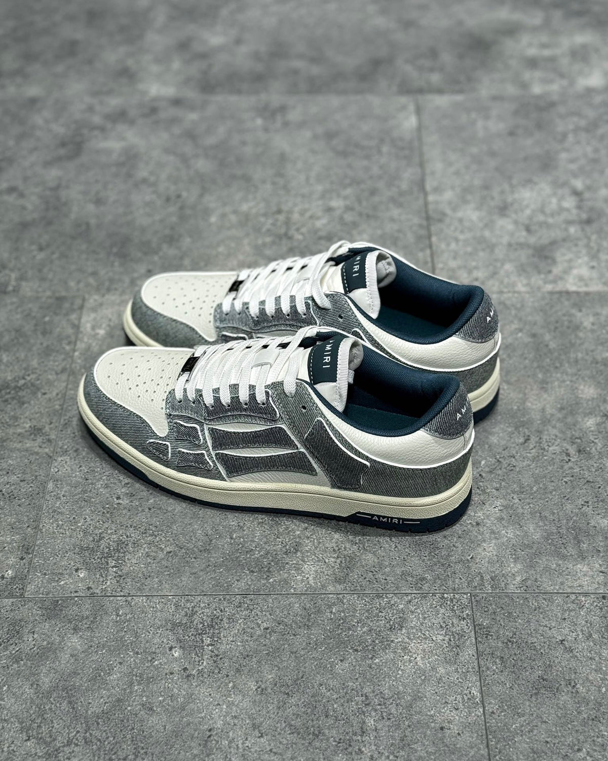 White and Grey Sneakers