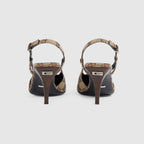 Women's GG canvas slingback pump – the Aria collection takes references from the archives of the'90s and early'2000s, – LUX VERSE Luxury Designer Fashion Outlet