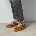 GG sneaker – with a defined rubber sole, the shoe is crafted from beige and ebony Original GG – LUX VERSE Luxury Designer Fashion Outlet