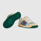 Women's Screener sneaker with crystals – influenced by classic trainers from the'70s, the Screener sneakers—named for – LUX VERSE Luxury Designer Fashion Outlet