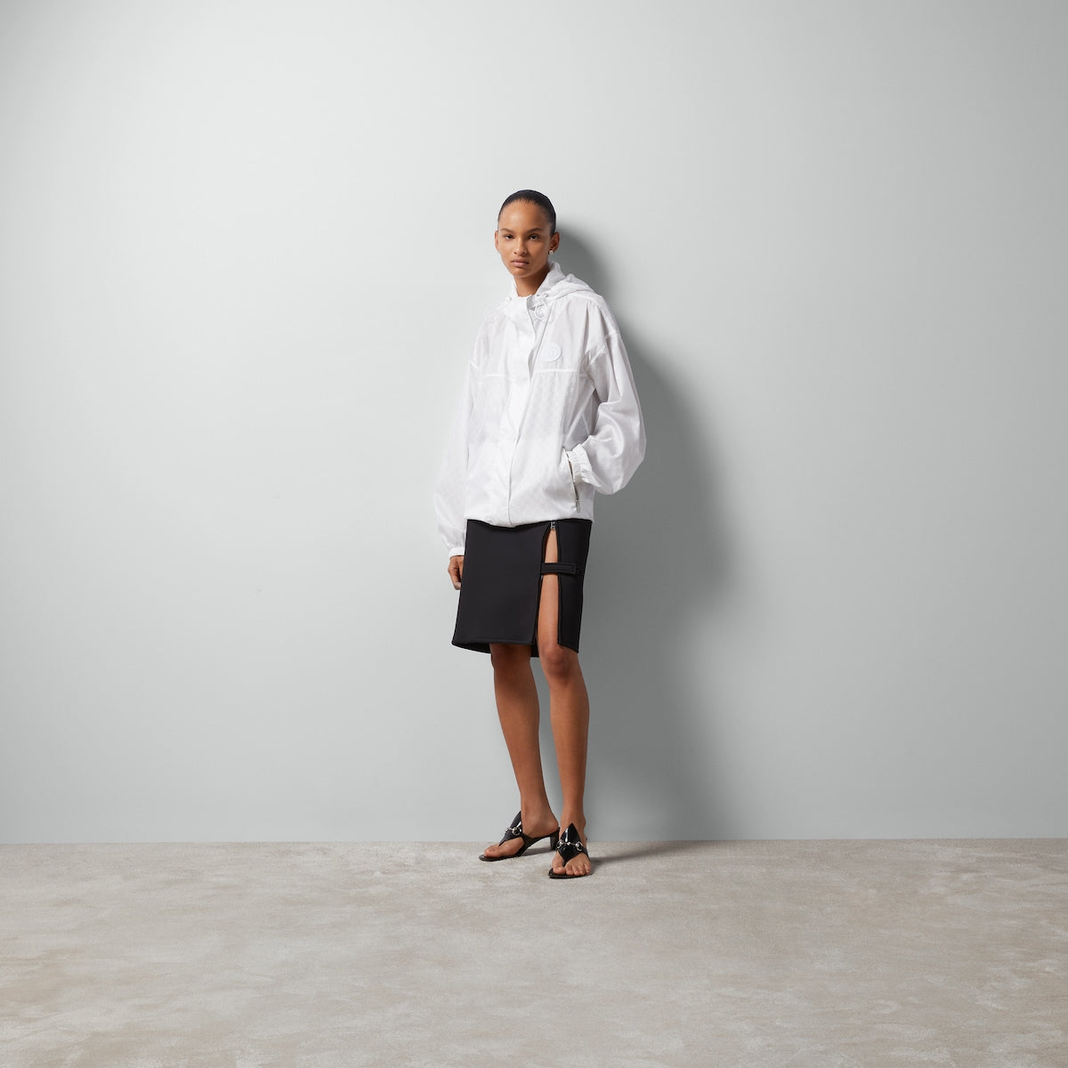 Nylon GG jacquard jacket – defined by the interlocking G patch that is presented on the front, the symbol is – LUX VERSE Luxury Designer Fashion Outlet