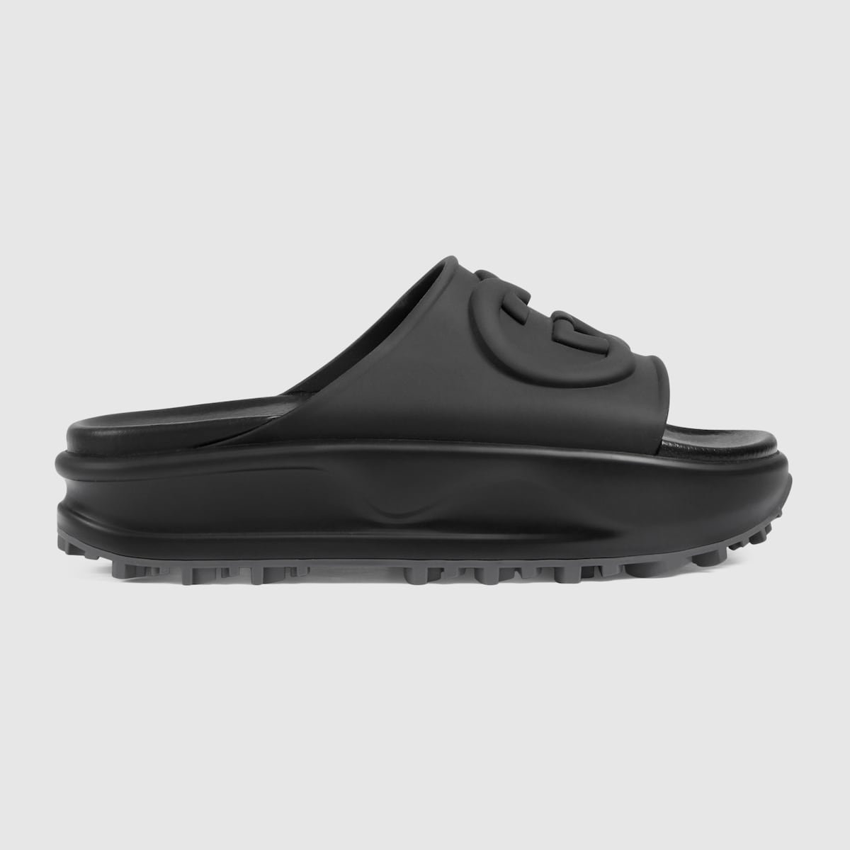 Women's rubber slide with Interlocking G – the Creative Director returned to Los Angeles, the location of his first campaign, – LUX VERSE Luxury Designer Fashion Outlet