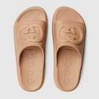 Embossed sandal with Interlocking G – an ode to timeless elegance, latest collection explores archival symbols in new ways – LUX VERSE Luxury Designer Fashion Outlet