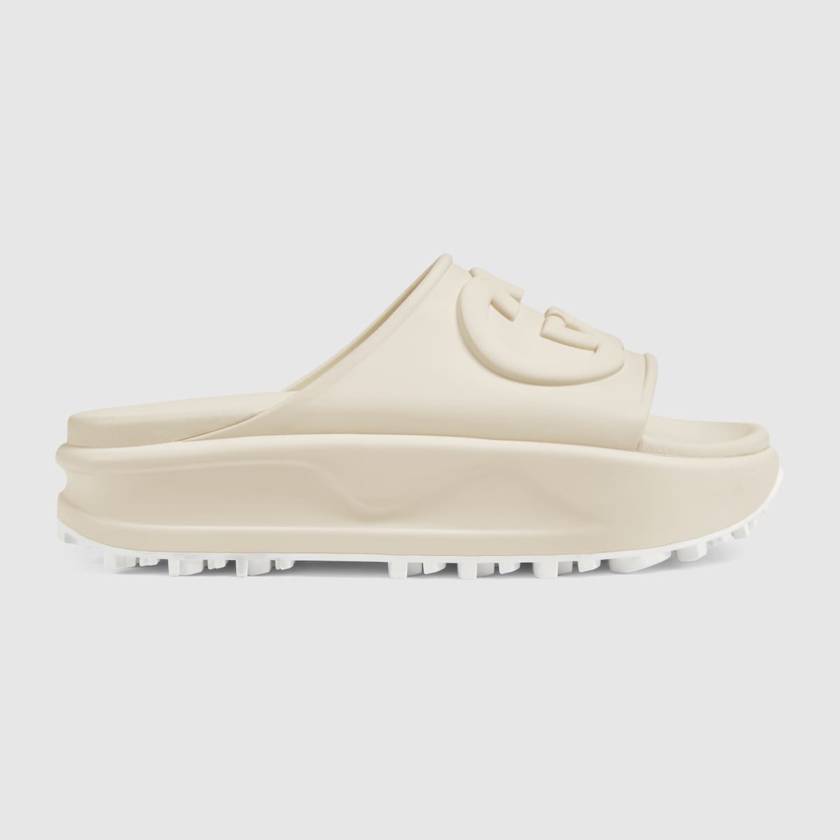Women's Embossed sandal with Interlocking G – intrinsically linked to the'90s, rubber adds a retro note to the latest collections – LUX VERSE Luxury Designer Fashion Outlet